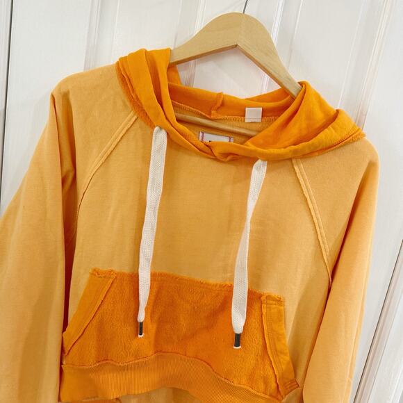 Women’s BDG Urban Outfitters Curved Hem Sweatshirt Orange XS - Picture 2 of 4